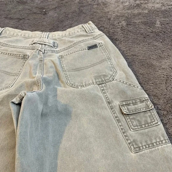 Lee Vintage Carpenter Jeans Baggy Sage Green Gray 28x32 Skater - Picture 5 of 8